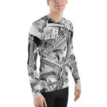 Load image into Gallery viewer, Stand2A - All Over Print- MC Escher "Relativity" Riff - Men's Rash Guard