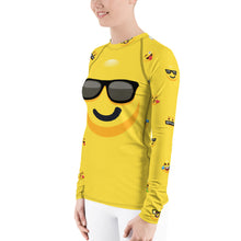Load image into Gallery viewer, Stand2A - Whimsical - Emoji - Cool - Women's Rash Guard