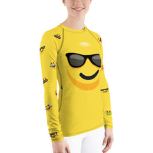 Load image into Gallery viewer, Stand2A - Whimsical - Emoji - Cool - Women's Rash Guard