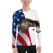 Load image into Gallery viewer, Stand2A - All Over Print -U.S.Eagle and U.S. Flag - Men's Rash Guard