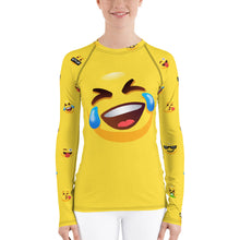 Load image into Gallery viewer, Stand2A - Whimsical - Emoji - ROFL - Women's Rash Guard