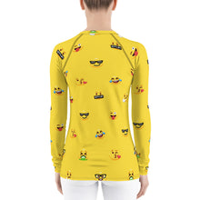 Load image into Gallery viewer, Stand2A - Whimsical - Emoji - ROFL - Women's Rash Guard