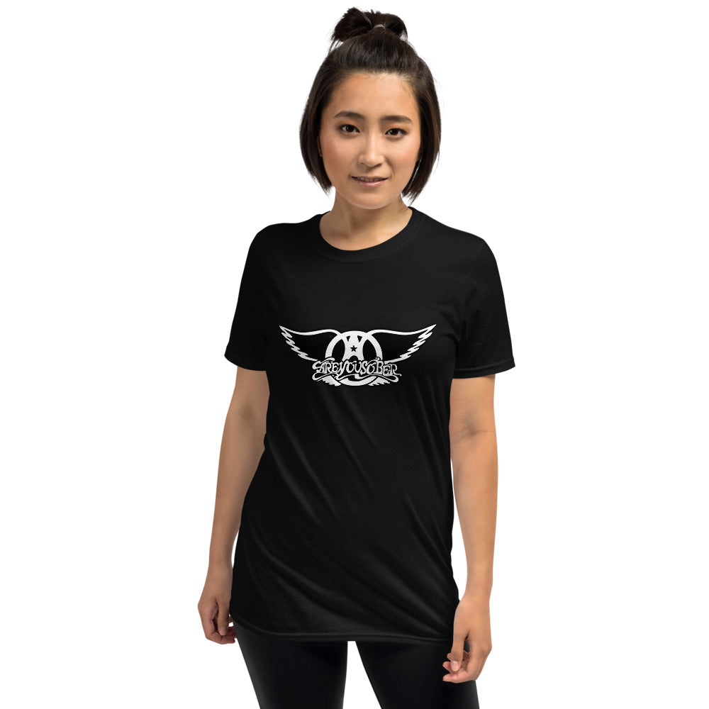Stand2A - Sobriety Rocks! Aerosmith type logo Short-Sleeve Unisex T-Shirt