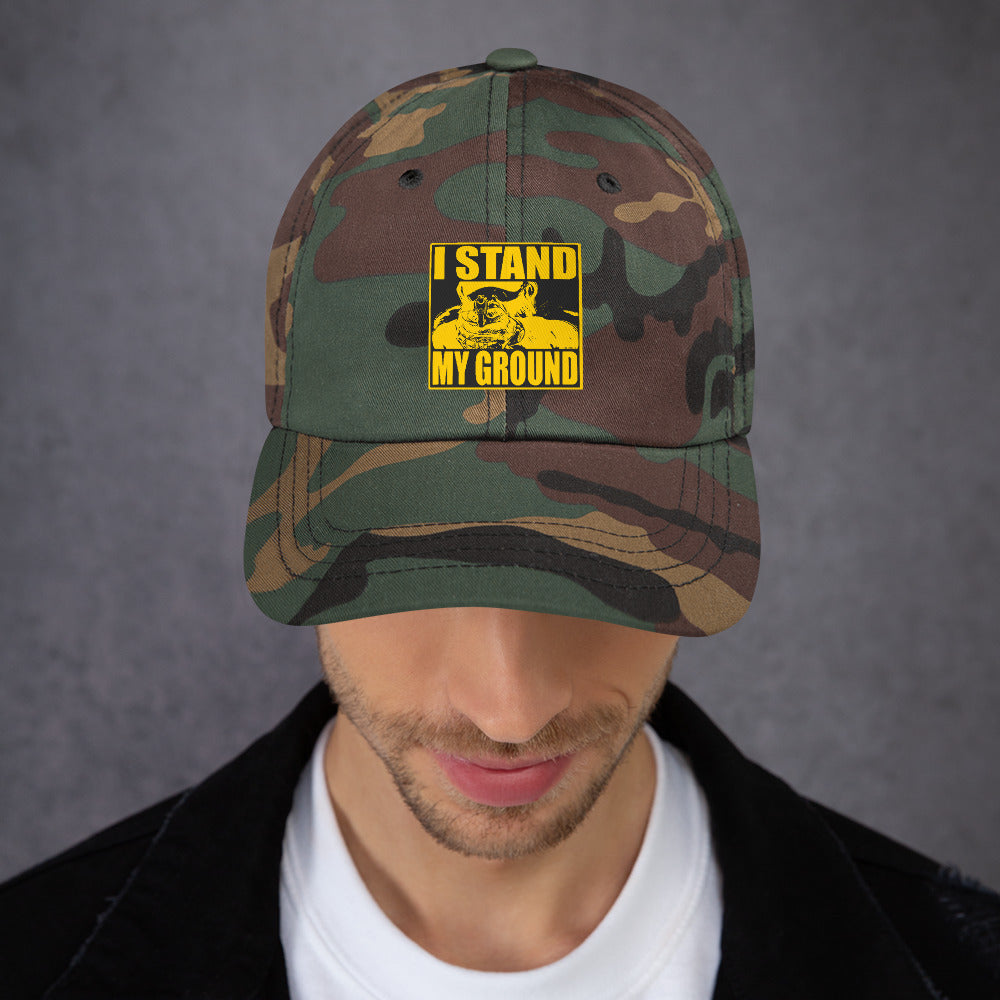 Stand2A - Stand Your Ground - Embroidered Camo Dad hat