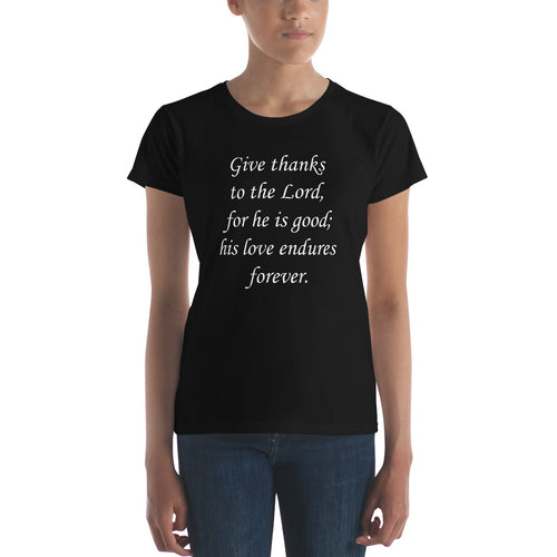 Stand2A - VerseShirts - Give Thanks - Women's short sleeve t-shirt