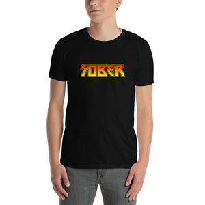 Stand2A - Sobriety Rocks! KISS style logo Short-Sleeve Unisex T-Shirt