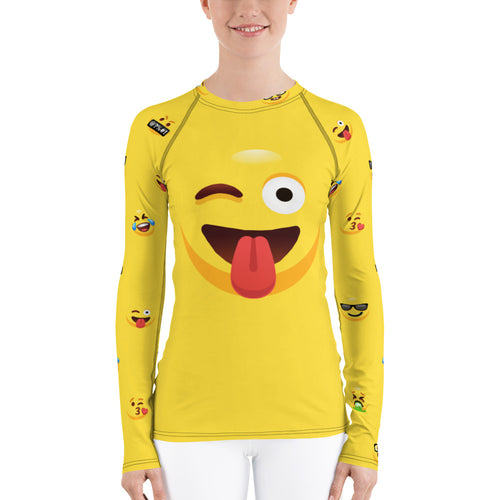 Stand2A - Whimsical - Emoji - Goof  - Women's Rash Guard