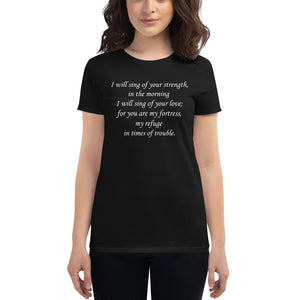 Stand2A - VerseShirts - I Will Sing - Women's short sleeve t-shirt