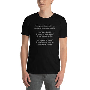 Stand2A - VerseShirts - No Temptation - Short-Sleeve Unisex T-Shirt