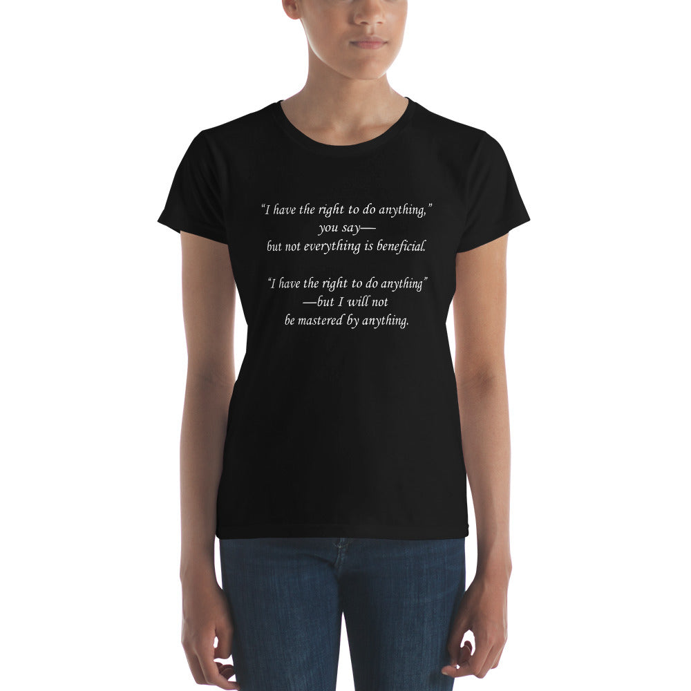 Stand2A - VerseShirts - I Have The Right - Women's short sleeve t-shirt