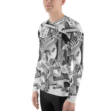 Load image into Gallery viewer, Stand2A - All Over Print- MC Escher &quot;Relativity&quot; Riff - Men&#39;s Rash Guard