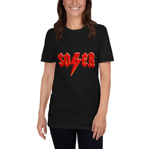 Stand2A - Sobriety Rocks! ACDC "Highway" type logo Short-Sleeve Unisex T-Shirt