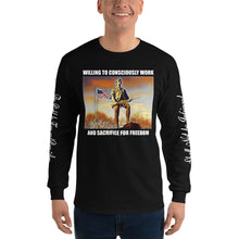 Load image into Gallery viewer, Stand2A - Modern Minuteman (sienna tint) - up to 5x - Men’s Long Sleeve Shirt