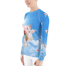Load image into Gallery viewer, Stand2A - Flying Pig - Women&#39;s Rash Guard